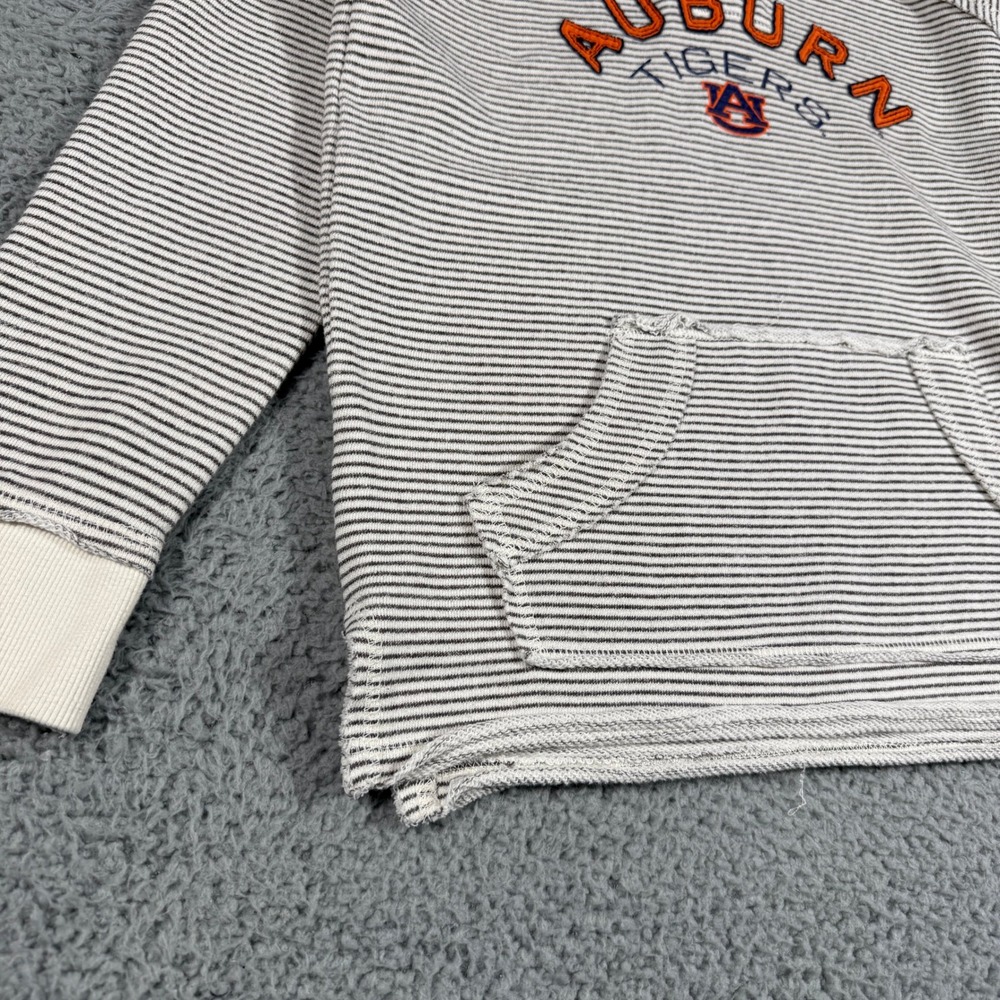 Auburn Tigers Blur 84 Hoodie Womens Small White Striped Lightweight University - Picture 3 of 9